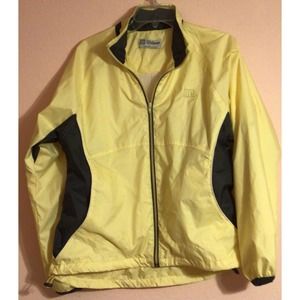 Wilson yellow gray windbreaker size medium